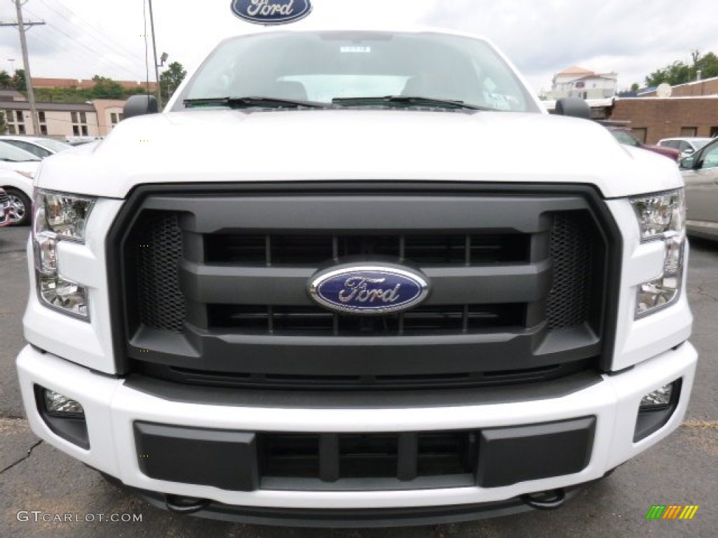 2015 F150 XL SuperCab 4x4 - Oxford White / Medium Earth Gray photo #7