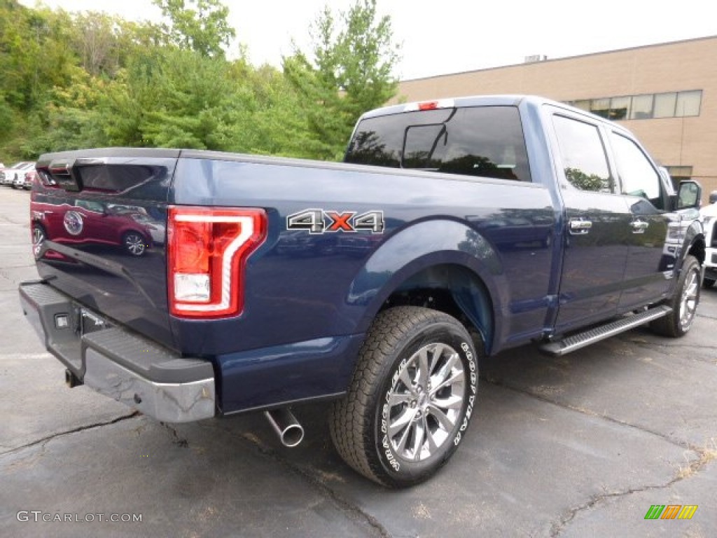 2015 F150 XLT SuperCrew 4x4 - Blue Jeans Metallic / Medium Earth Gray photo #2