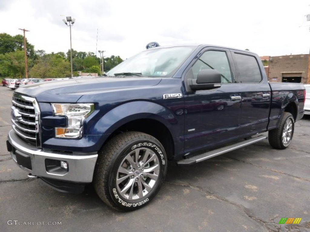 Blue Jeans Metallic 2015 Ford F150 XLT SuperCrew 4x4 Exterior Photo #106708231