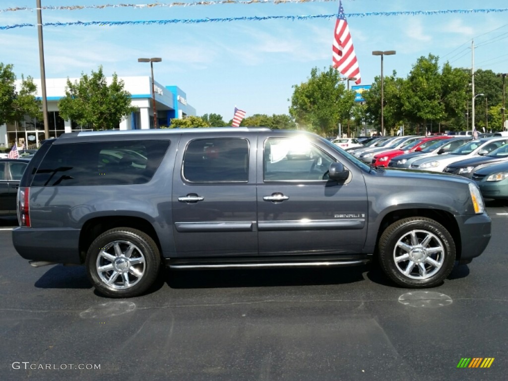 2008 Yukon XL Denali AWD - Stealth Gray Metallic / Ebony photo #5