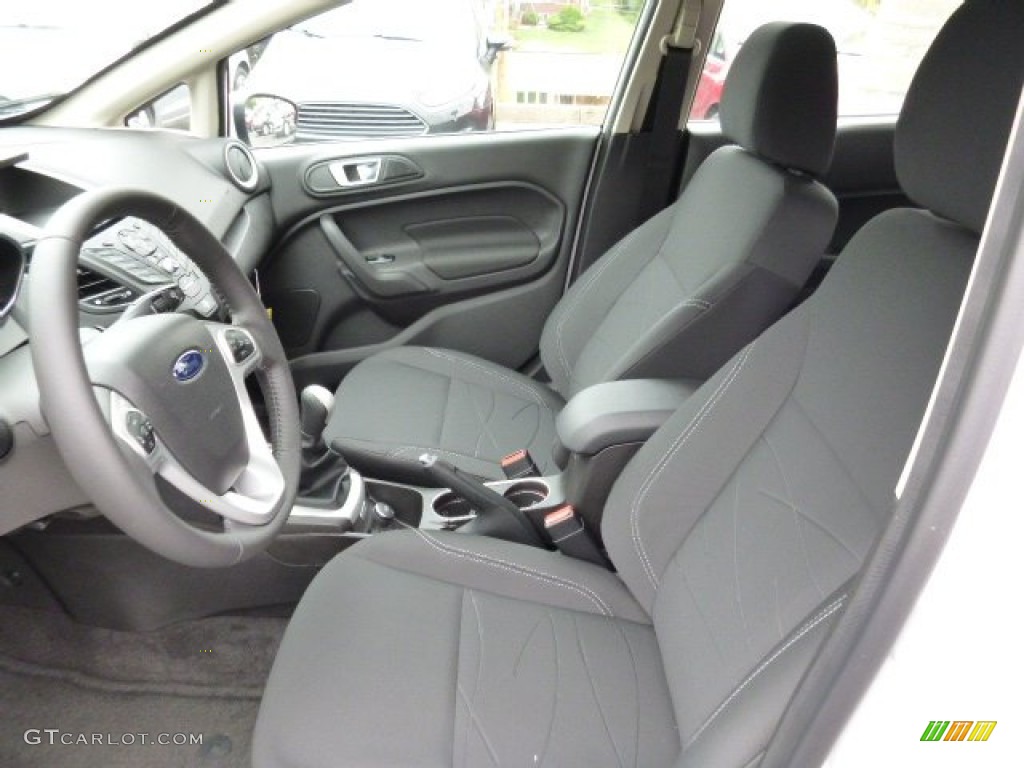 2015 Fiesta SE Hatchback - Oxford White / Charcoal Black photo #8