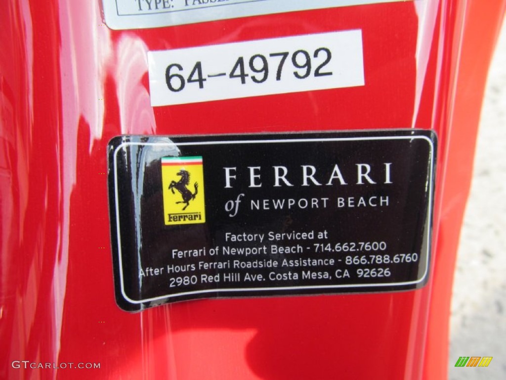 2014 Ferrari 458 Italia Info Tag Photo #106711096