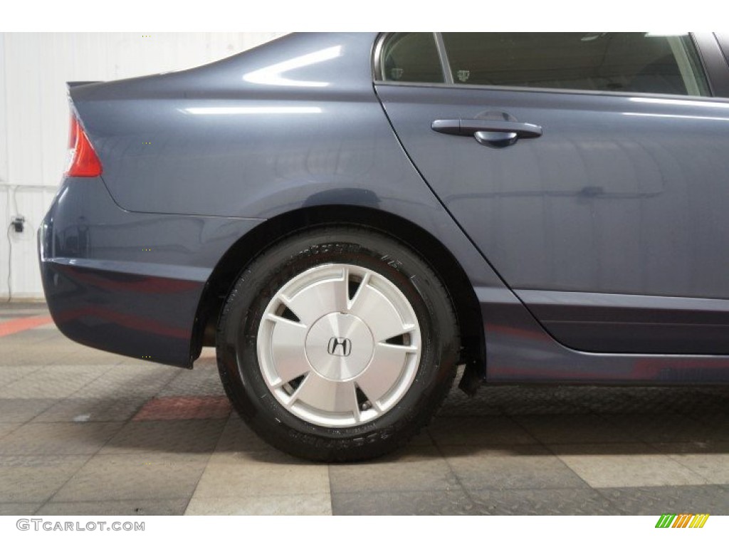 2008 Civic Hybrid Sedan - Magnetic Pearl / Blue photo #49