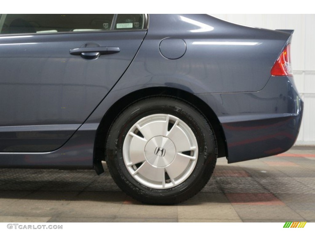 2008 Civic Hybrid Sedan - Magnetic Pearl / Blue photo #58