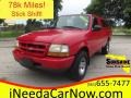 1999 Bright Red Ford Ranger XL Regular Cab  photo #1