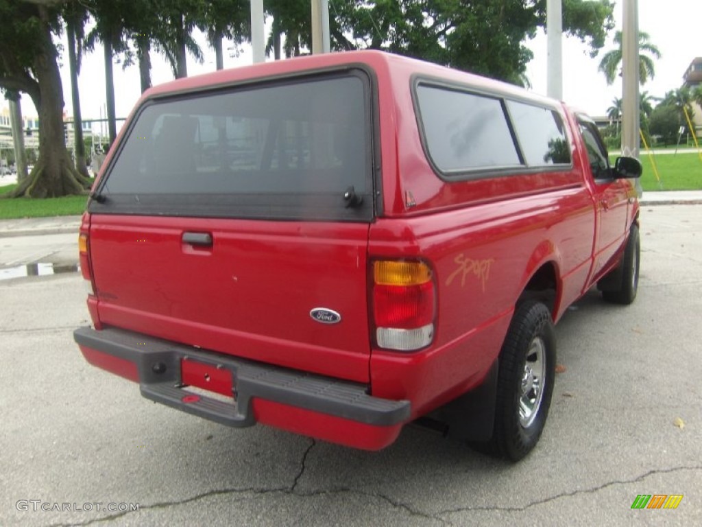 1999 Ranger XL Regular Cab - Bright Red / Medium Graphite photo #4