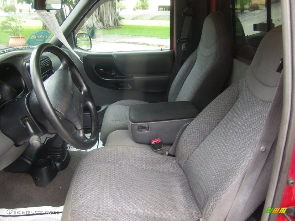 Medium Graphite Interior 1999 Ford Ranger XL Regular Cab Photo #106716997