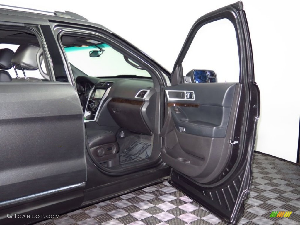2015 Explorer Limited 4WD - Magnetic / Charcoal Black photo #5