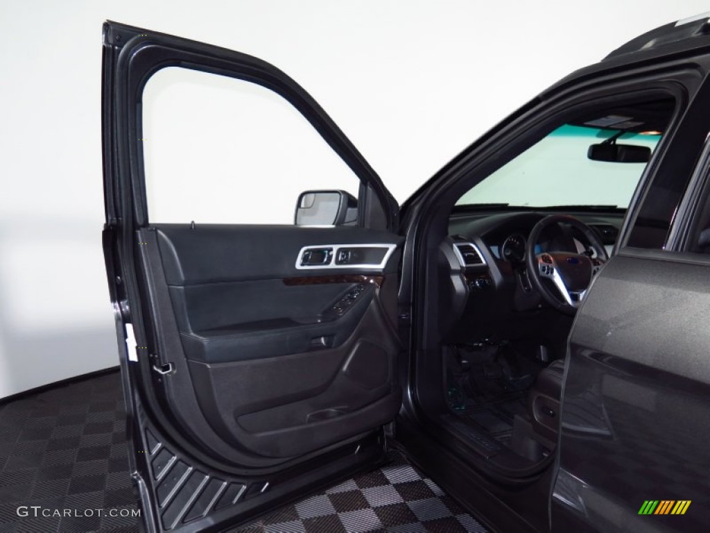 2015 Explorer Limited 4WD - Magnetic / Charcoal Black photo #16
