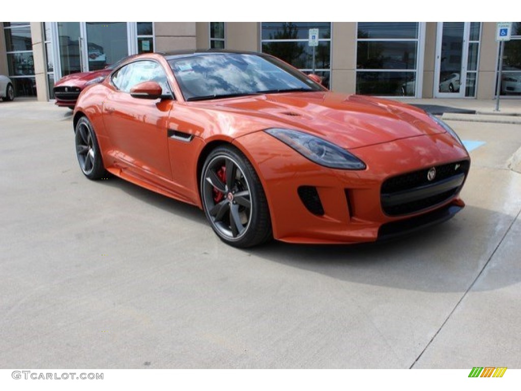 2016 F-TYPE R Coupe - Firesand Metallic / Jet photo #1