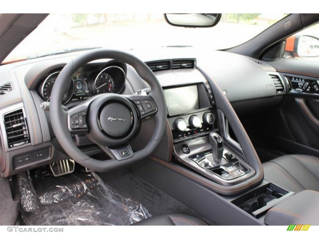 2016 Jaguar F-TYPE R Coupe Jet Dashboard Photo #106720609