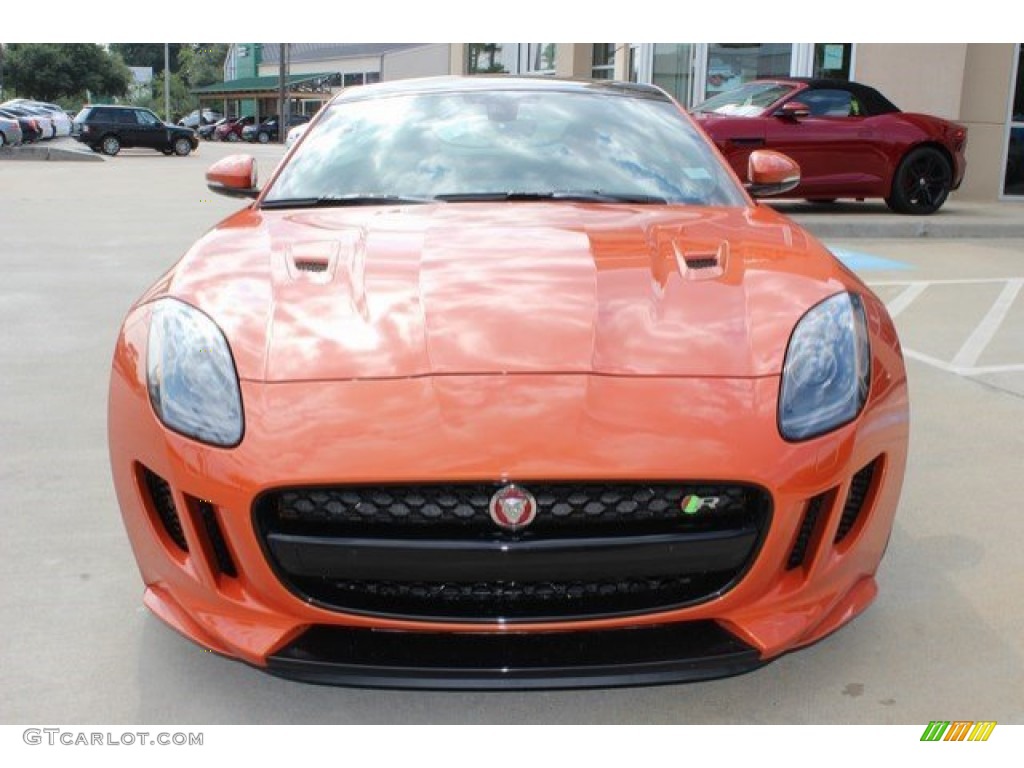Firesand Metallic 2016 Jaguar F-TYPE R Coupe Exterior Photo #106720633