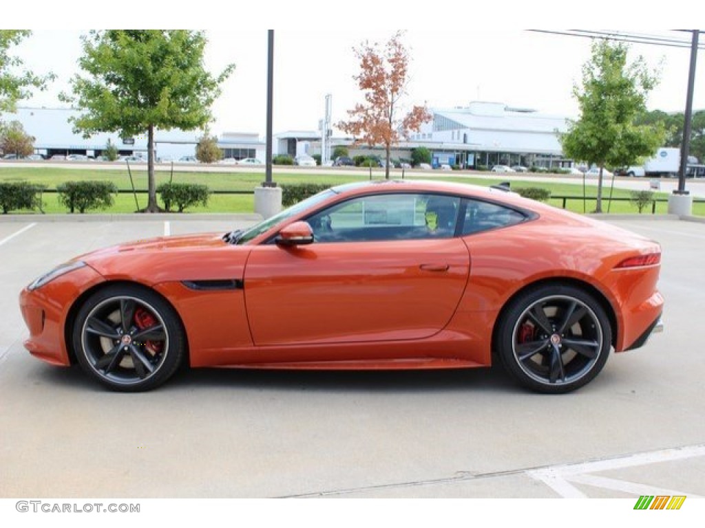 Firesand Metallic 2016 Jaguar F-TYPE R Coupe Exterior Photo #106720663