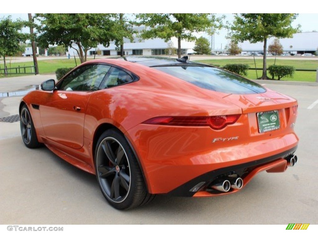 2016 F-TYPE R Coupe - Firesand Metallic / Jet photo #8