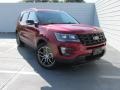 2016 Ruby Red Metallic Tri-Coat Ford Explorer Sport 4WD  photo #2