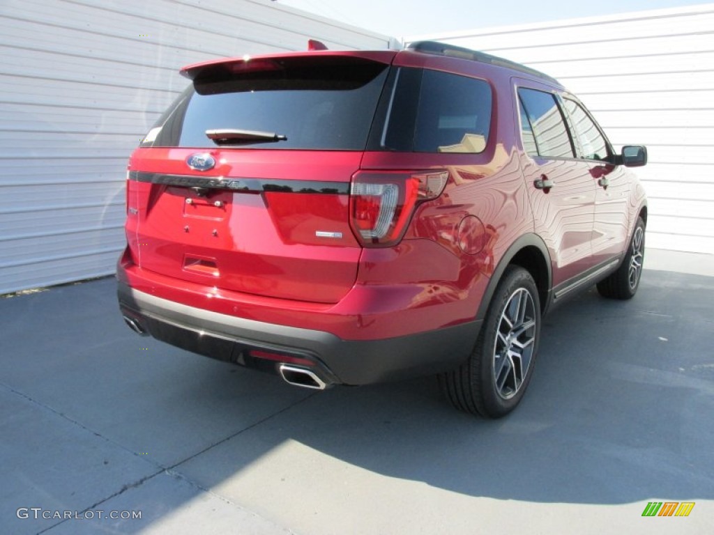 2016 Explorer Sport 4WD - Ruby Red Metallic Tri-Coat / Ebony Black photo #4