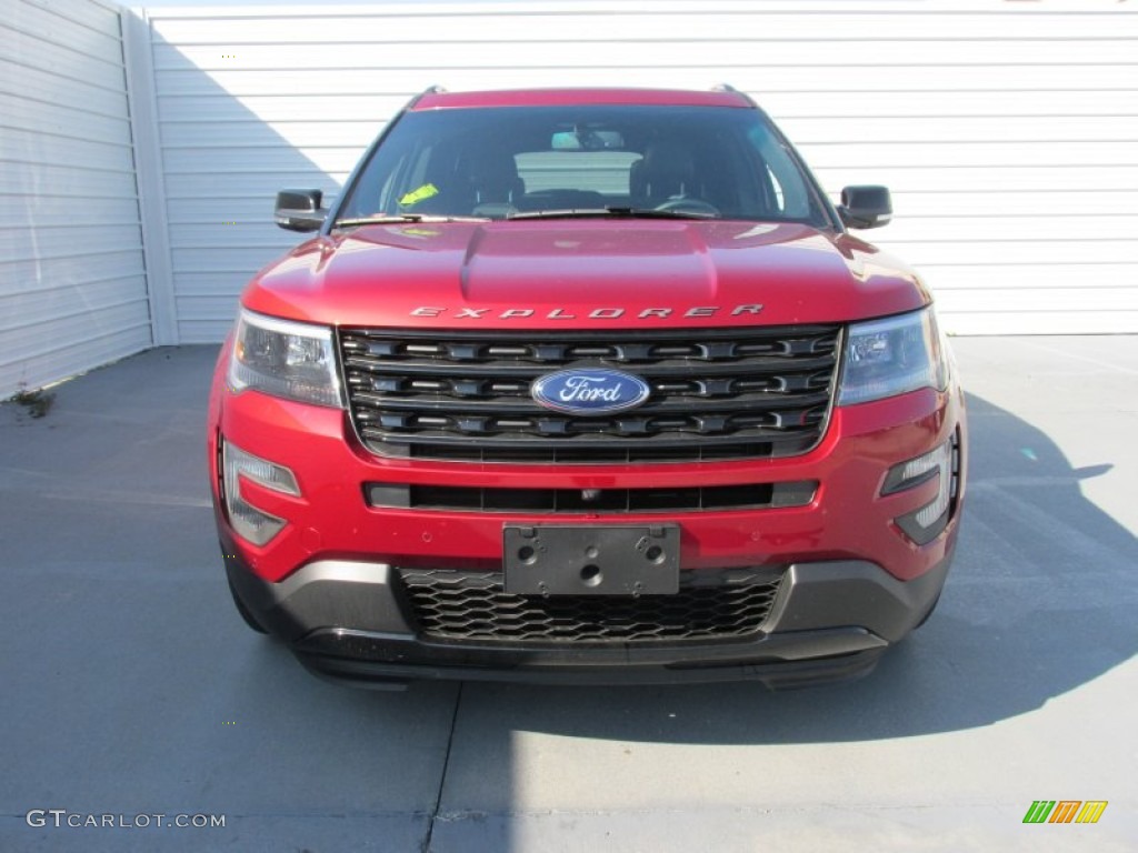 2016 Explorer Sport 4WD - Ruby Red Metallic Tri-Coat / Ebony Black photo #8