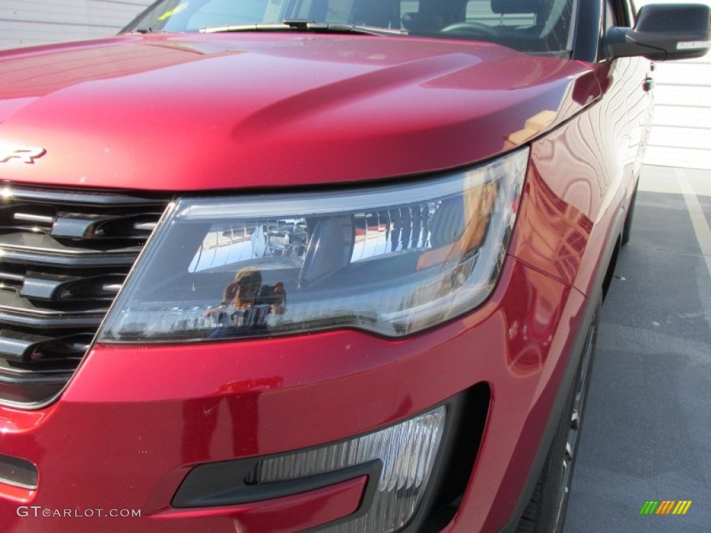 2016 Explorer Sport 4WD - Ruby Red Metallic Tri-Coat / Ebony Black photo #9