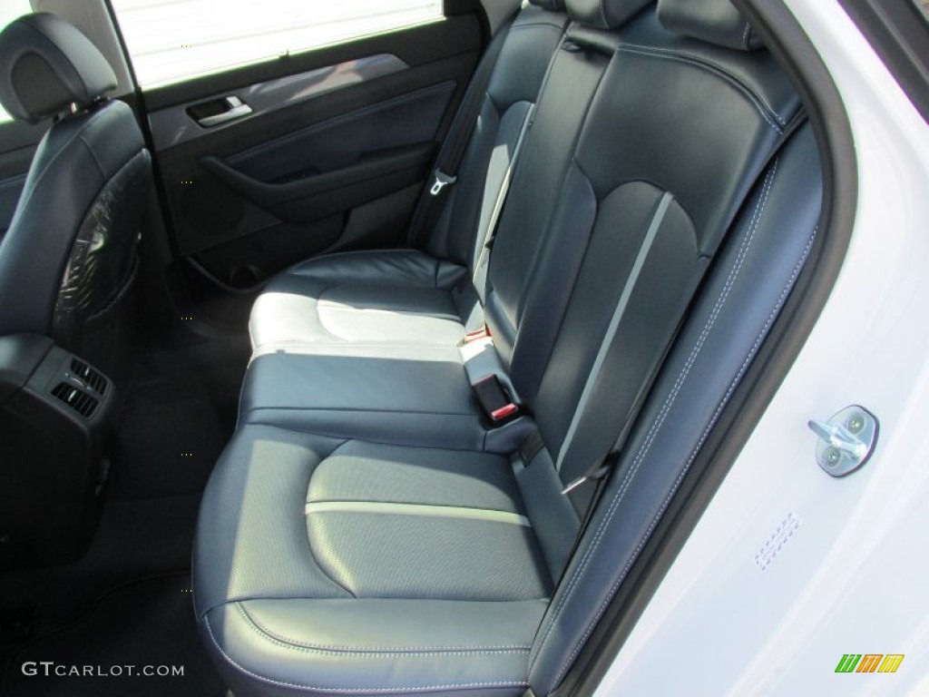 Blue Pearl Interior 2016 Hyundai Sonata Hybrid SE Photo #106721638