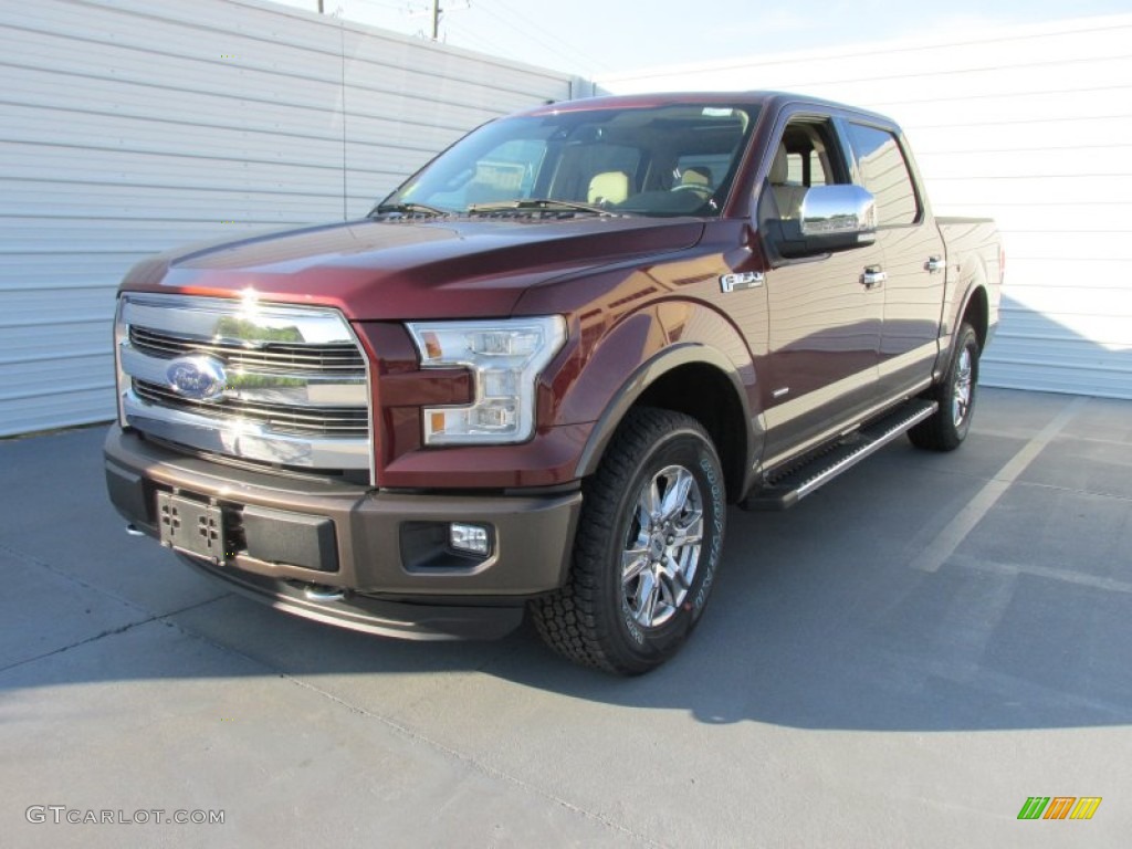 2015 F150 Lariat SuperCrew 4x4 - Bronze Fire Metallic / Medium Light Camel photo #7