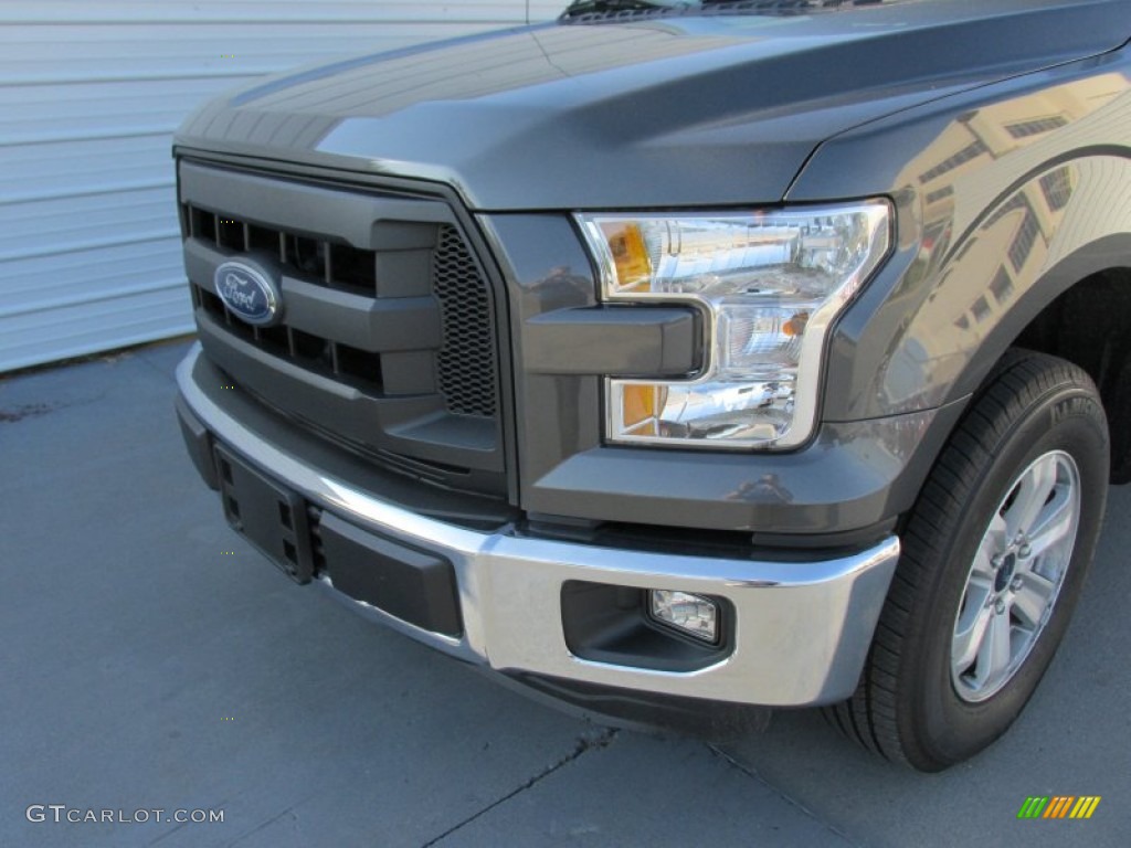 2015 F150 XL SuperCab - Magnetic Metallic / Medium Earth Gray photo #10