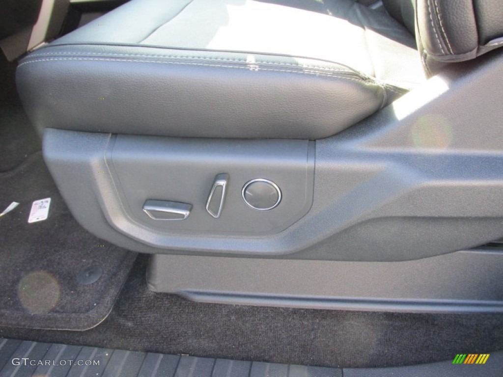 2015 F150 Lariat SuperCrew - Ingot Silver Metallic / Black photo #24