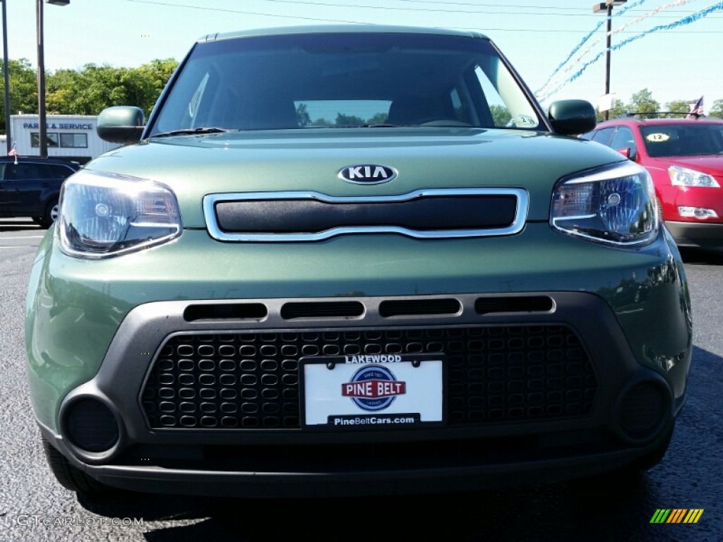 2014 Soul 1.6 - Kale Green / Black Diamond Woven Cloth photo #2