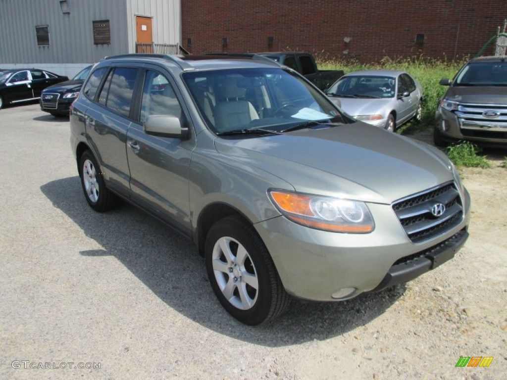 2008 Santa Fe Limited 4WD - Platinum Sage / Beige photo #1