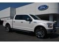 White Platinum Tricoat - F150 Lariat SuperCrew 4x4 Photo No. 1