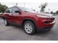 Deep Cherry Red Crystal Pearl 2016 Jeep Cherokee Sport Exterior