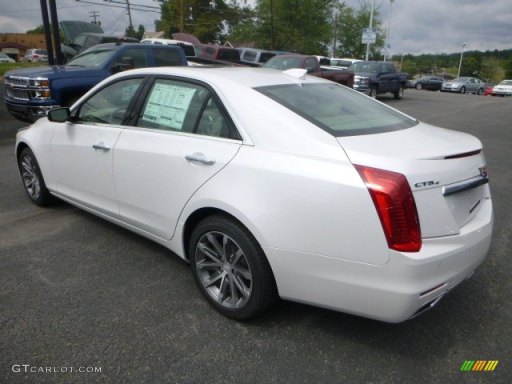 Crystal White Tricoat 2016 Cadillac CTS 2.0T Luxury AWD Sedan Exterior Photo #106730077