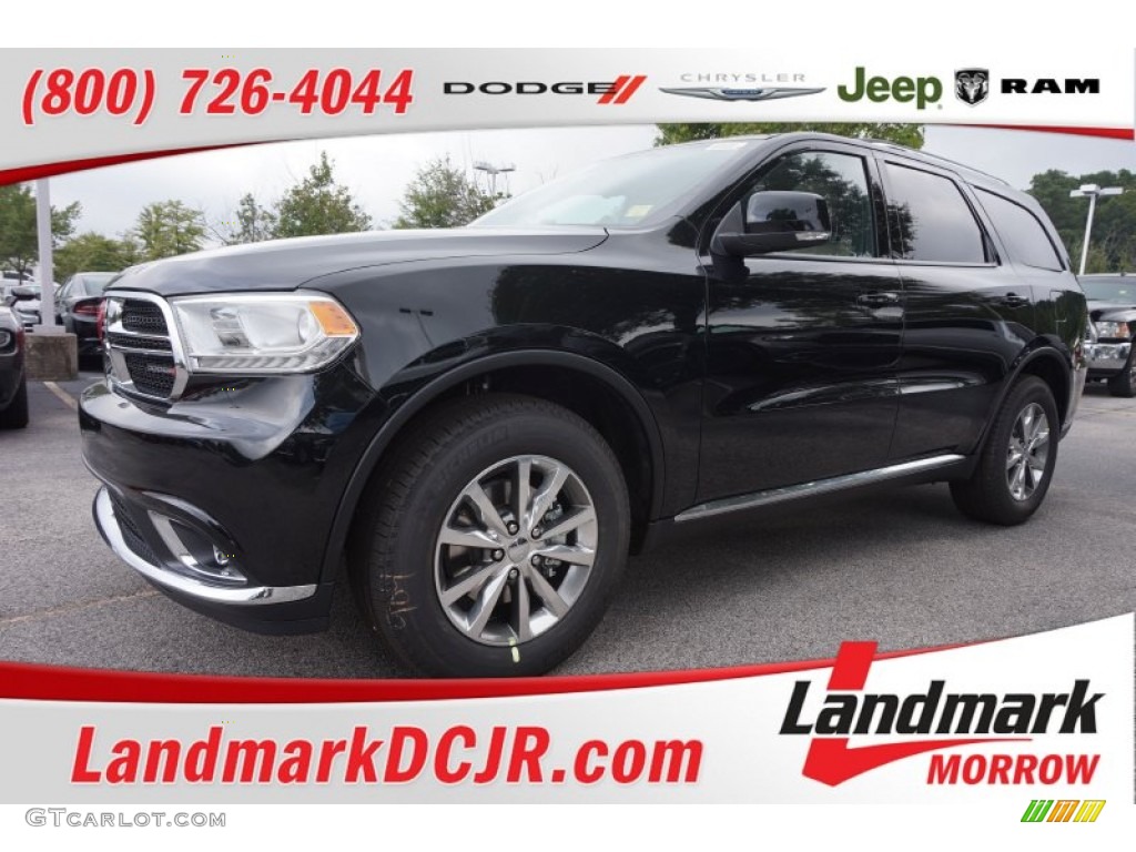 2015 Durango Limited - Black Forest Green Pearl / Black/Light Frost Beige photo #1