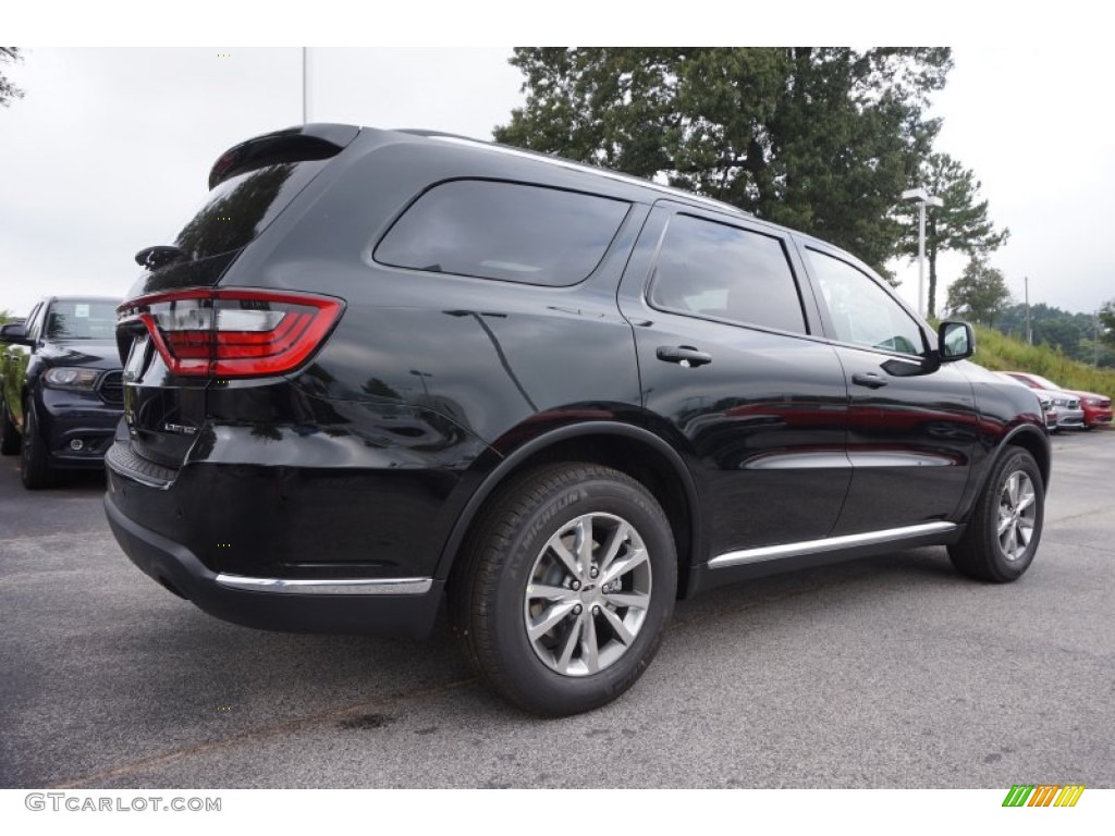 2015 Durango Limited - Black Forest Green Pearl / Black/Light Frost Beige photo #3