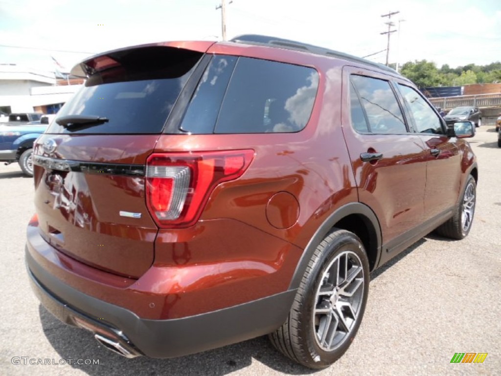 2016 Explorer Sport 4WD - Bronze Fire Metallic / Ebony Black photo #3