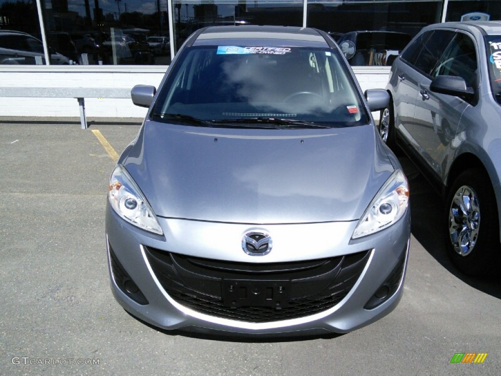 2012 MAZDA5 Sport - Liquid Silver Metallic / Black photo #2
