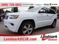 2015 Bright White Jeep Grand Cherokee Overland 4x4  photo #1