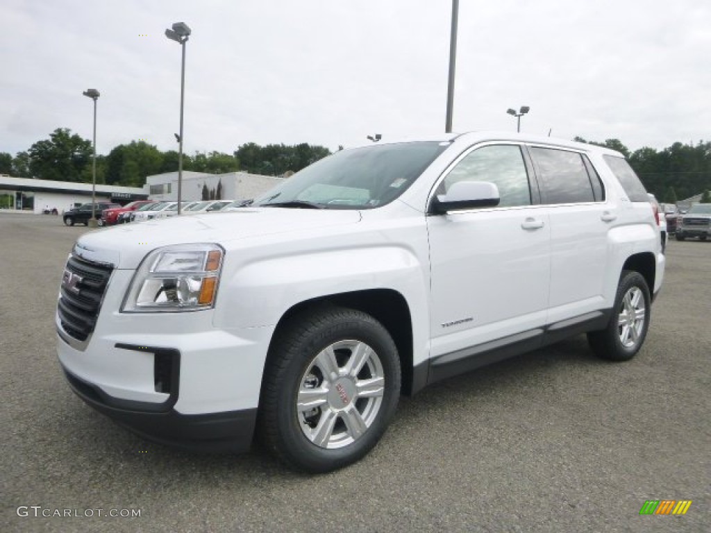 White Frost Tricoat 2016 GMC Terrain SLE AWD Exterior Photo #106742011