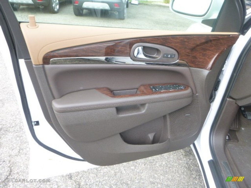 2016 Buick Enclave Premium AWD Choccachino/Cocoa Door Panel Photo #106743430