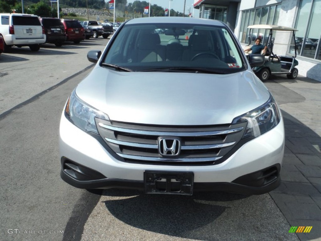 2013 CR-V LX AWD - Alabaster Silver Metallic / Gray photo #3