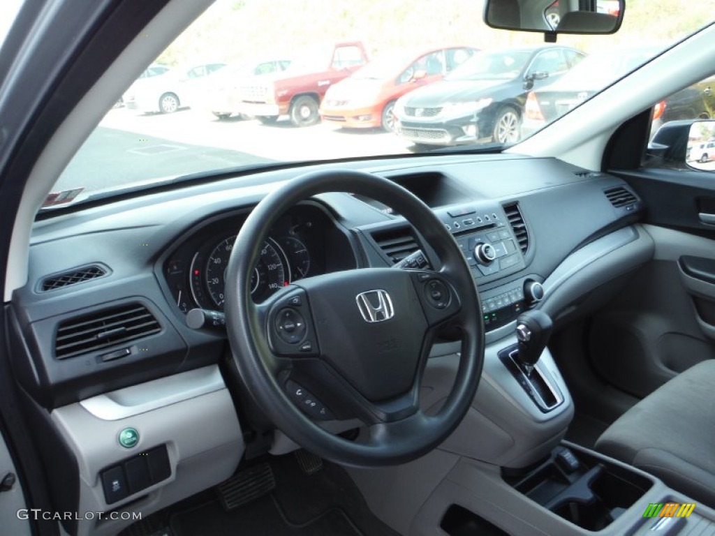 2013 CR-V LX AWD - Alabaster Silver Metallic / Gray photo #10