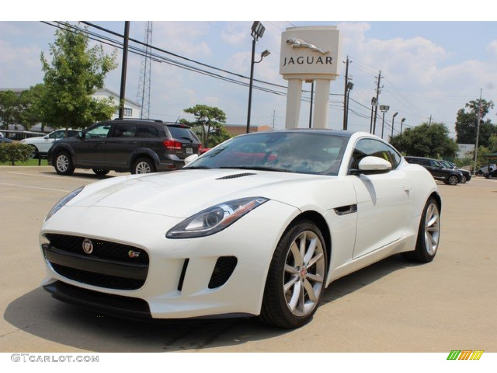 Polaris White 2016 Jaguar F-TYPE S Coupe Exterior Photo #106743931