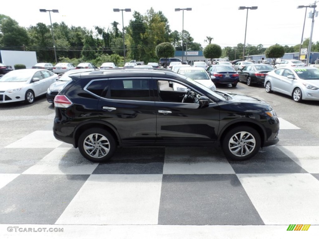 2015 Rogue SL AWD - Super Black / Charcoal photo #3