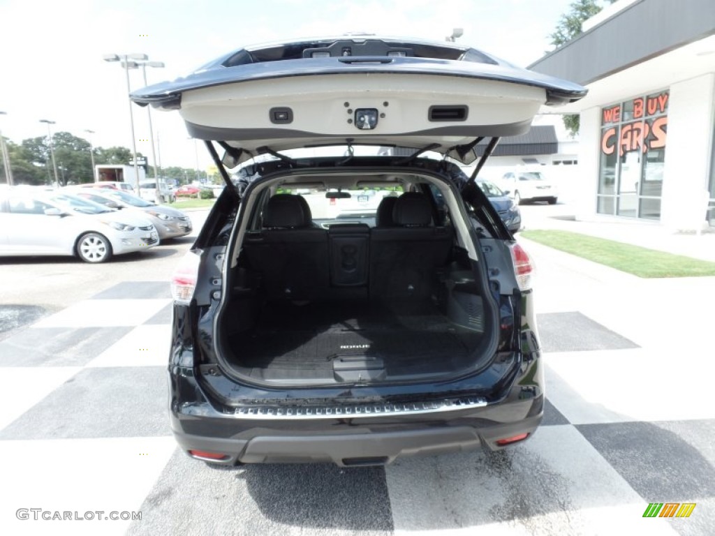 2015 Rogue SL AWD - Super Black / Charcoal photo #5