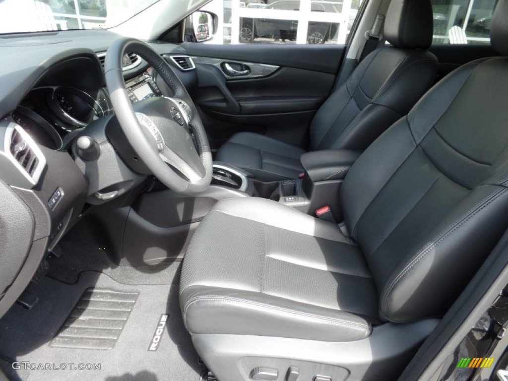 2015 Rogue SL AWD - Super Black / Charcoal photo #10