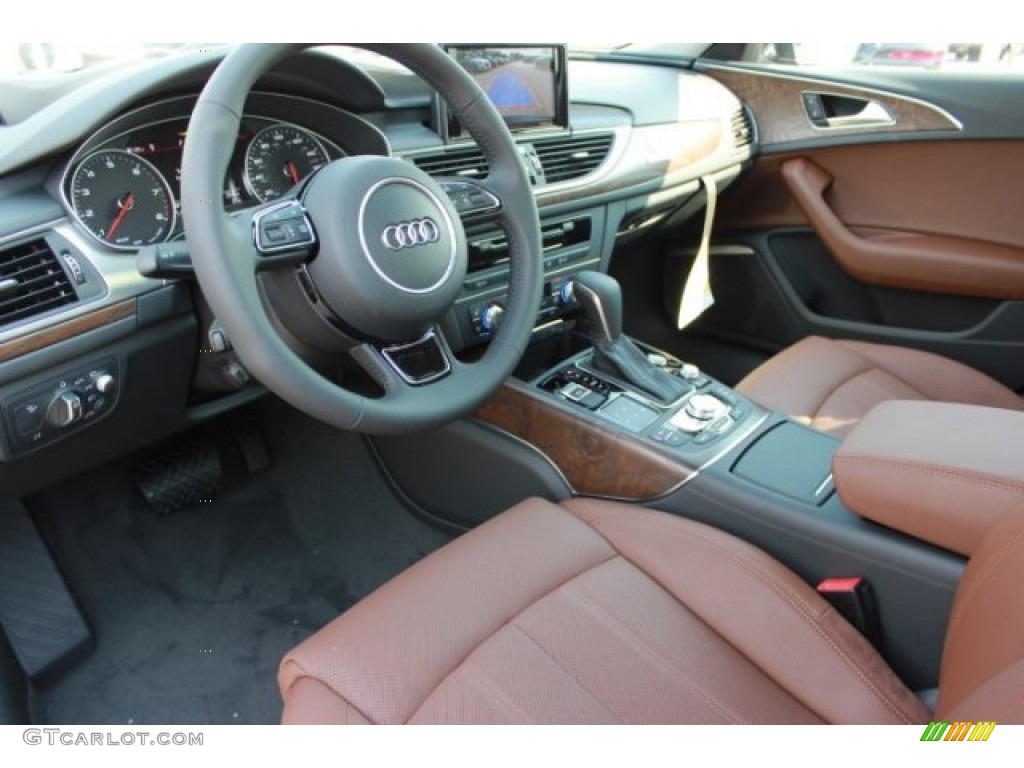 Nougat Brown Interior 2016 Audi A6 3.0 TFSI Prestige quattro Photo #106750183