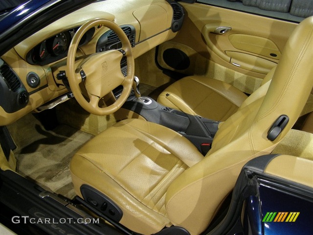 1999 911 Carrera 4 Cabriolet - Ocean Blue Metallic / Savanna Beige photo #6