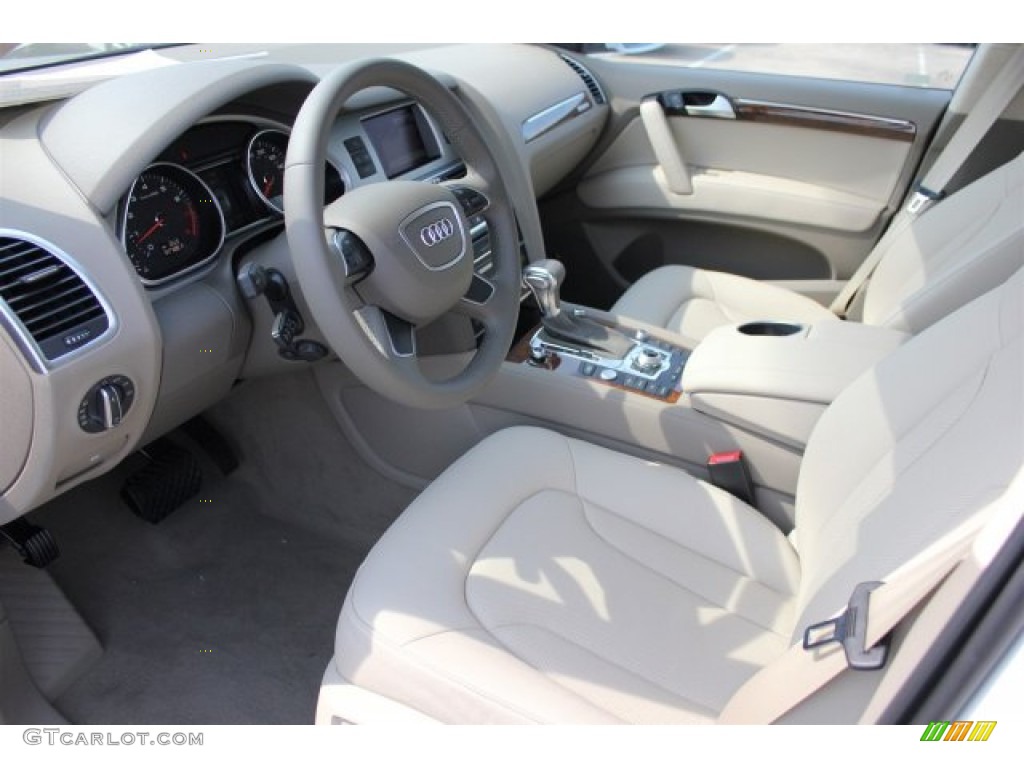 Cardamom Beige Interior 2015 Audi Q7 3.0 Prestige quattro Photo #106753390