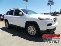 2016 Bright White Jeep Cherokee Latitude  photo #4