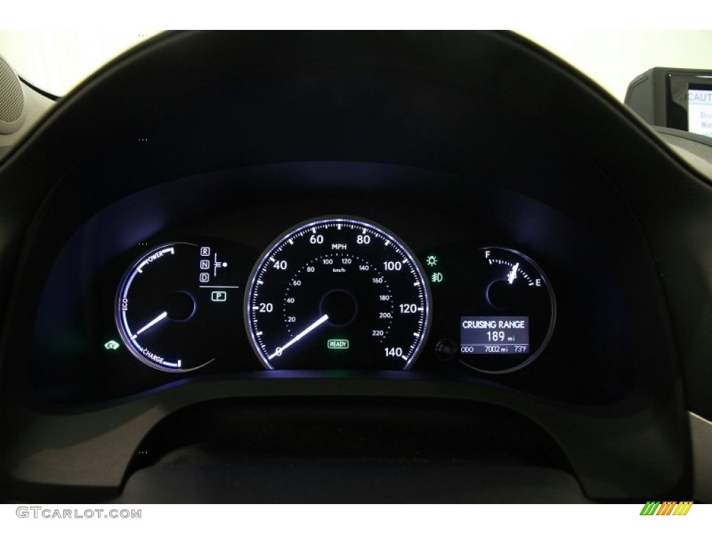 2012 CT 200h Hybrid Premium - Tungsten Silver Pearl / Black photo #7