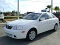 2007 Absolute White Suzuki Forenza Sedan  photo #3